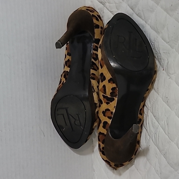 Lauren Ralph Lauren Women's Leopard Pumps Size 6.5B - Picture 4 of 9